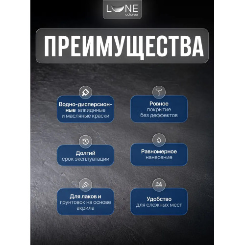 Валик малярный универсальный LUNE COLOREE 230 мм D бюгеля - 6 мм