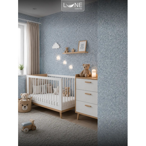 Жидкие обои Lune Coloree Silk Pro цвет синий с темно-серым 0.75 кг
