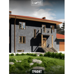 Краска фасадная LUNE COLOREE универсальная цвет графит 10 кг