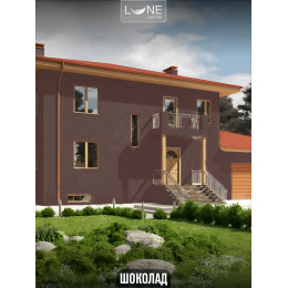 Краска фасадная LUNE COLOREE универсальная цвет шоколад 10 кг