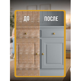 Краска для мебели и декора SUN COLOR матовая цвет Серый 0.3 кг