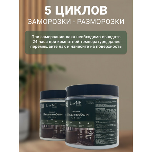 Лак для мебели Lune Coloree матовый 0,4 кг