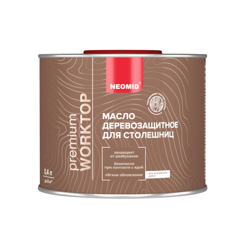 Масло деревозащитное для столешниц Neomid «Wood Oil Worktop» 0,4 л