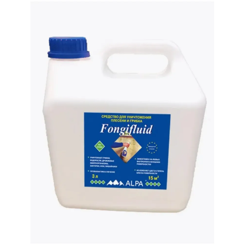 Пропитка декоративная для защиты древесины Alpa Fongifluid 3 кг