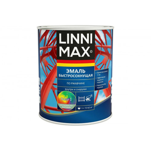 Грунт-эмаль по ржавчине LINNIMAX (ALPINA) шелковисто-матовая база 3, 0,71 кг