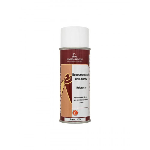 Лак спрей нитроцеллюлозный BORMA WACHS Holzspray 10% блеск 0.4 кг