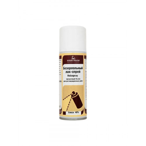 Спрей нитроцеллюлозный BORMA WACHS Holzspray 40% блеск 0.4 кг