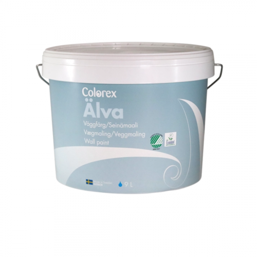 Краска для стен и потолка износостойкая Colorex Älva Väggfärg база А 9 л