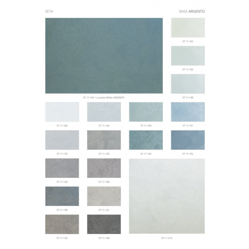 Краска декоративная DECORAZZA SETA ARGENTO ST 001, 1 кг
