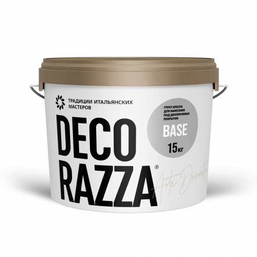 Грунт укрывающий DECORAZZA BASE белый 15 кг