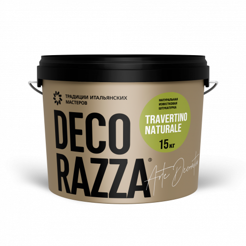 Фактурное покрытие DECORAZZA TRAVERTINO NATURALE TRN 001 15 кг