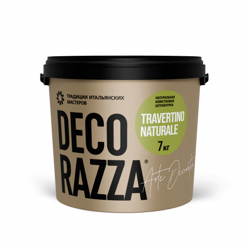 Фактурное покрытие DECORAZZA TRAVERTINO NATURALE TRN 001 7 кг