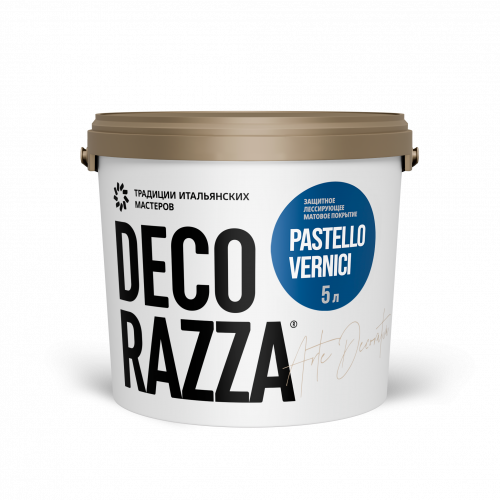 Финишное покрытие DECORAZZA PASTELLO VERNICI PV 001, 5 кг