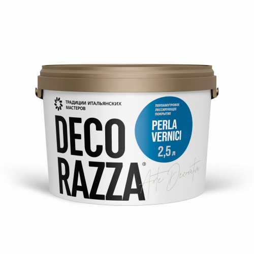 Финишное покрытие DECORAZZA PERLA VERNICI ARGENTO PL001, 2.5 кг