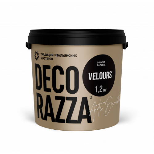 Краска декоративная DECORAZZA VELOURS VL 001, 1.2 кг