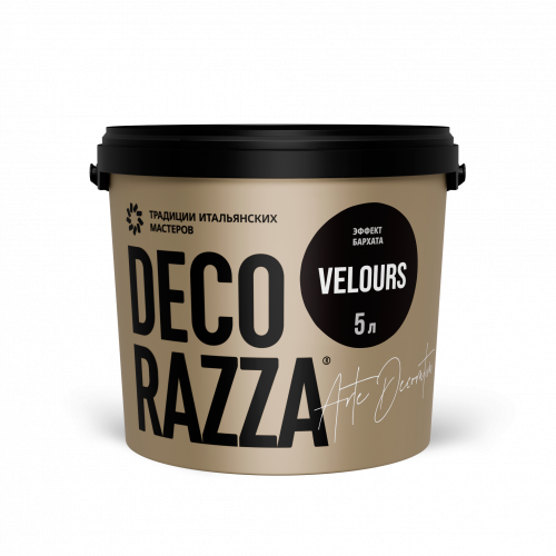 Краска декоративная DECORAZZA VELOURS VL 001, 6 кг