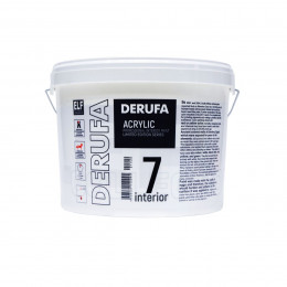 Краска для внутренних работ DERUFA PROFI Интерьер-7 база А 9 л