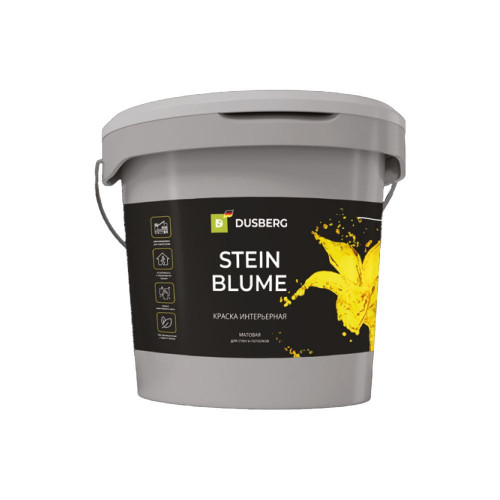 Краска интерьерная для стен и потолков DUSBERG STEINBLUME 7511 белая 10 л