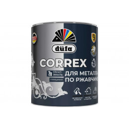 Грунт-эмаль по ржавчине Dufa Correx 3 в 1 гладкая, RAL-1021 желтый 2 л