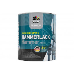 Эмаль на ржавчину Dufa Premium Hammerlack 3-в-1 молотковая коричневая 2,5 кг