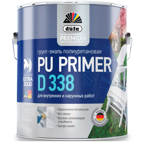 Эмаль грунтовочная полиуретановая Dufa Premium Expert PU-Vorlack D338 матовая 0,5 кг