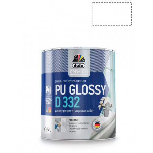 Эмаль универсальная полиуретановая акриловая Dufa Premium PU Glossy D332 глянцевая 0,5 кг