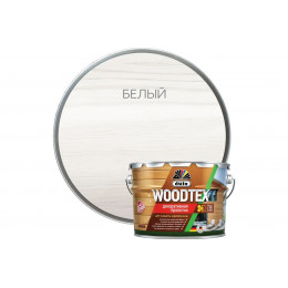 Пропитка декоративная для защиты древесины алкидная Dufa Woodtex белая 9 кг