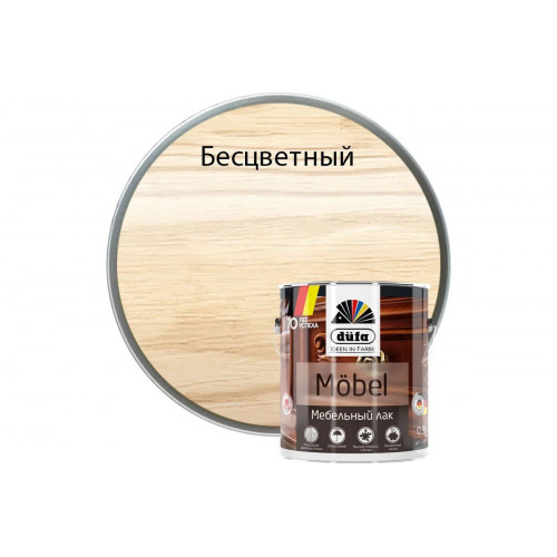 Лак мебельный Dufa MOBEL бесцветный 0.9 л