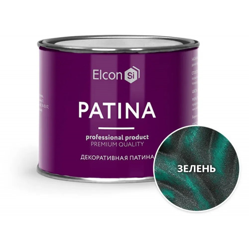 Краска декоративная ELCON "PATINA" зелень 0.2 кг (1/20)