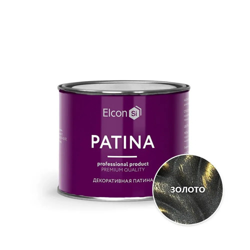 Краска декоративная ELCON "PATINA" золото 0.2 кг (1/20)