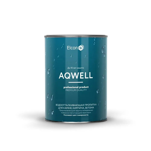 Пропитка водоотталкивающая для камня, кирпича, бетона ELCON "Aqwell" 0,9 кг (1/12)