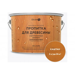 Пропитка водоотталкивающая для дерева ELCON "Bio Lasure" каштан 2 кг