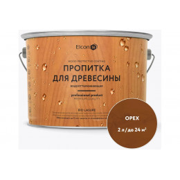 Пропитка водоотталкивающая для дерева ELCON "Bio Lasure" орех 2 кг