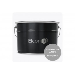 Термостойкая эмаль Elcon Max Therm серебристая 700 градусов 10 кг
