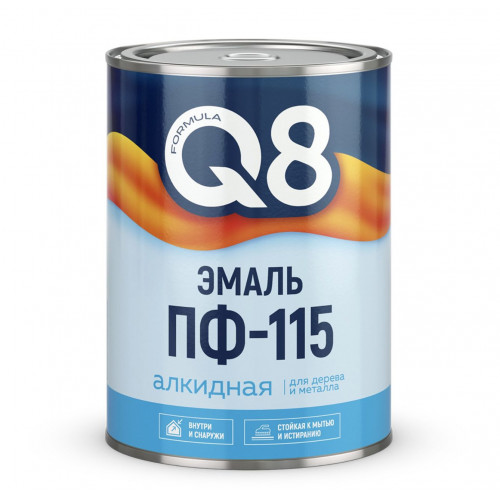 Эмаль ПФ-115 FORMULA Q8 коричневая 0,8 кг (1/14)