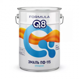 Эмаль ПФ-115 FORMULA Q8 черная 20 кг