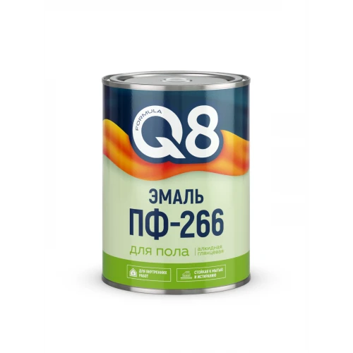Эмаль ПФ-266 FORMULA Q8 красно-коричневая 0.8 кг (1/14)