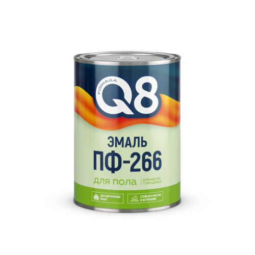 Эмаль ПФ-266 FORMULA Q8 золотисто-коричневая 0.8 кг (1/14)