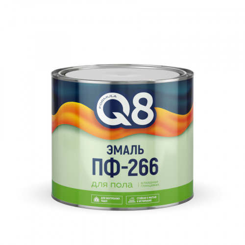 Эмаль ПФ-266 FORMULA Q8 золотисто-коричневая 1.8 кг (1/6)