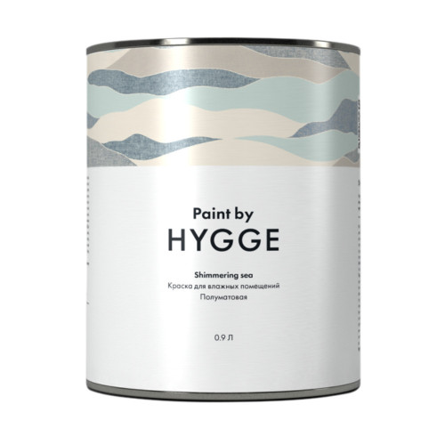 Интерьерная краска HYGGE Paint Shimmering sea/Мерцающее море база С 0.9 л