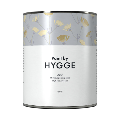 Краска для стен и потолков HYGGE Paint Aster/Астра база A 0.9 л