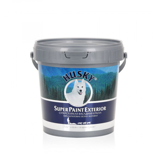 Краска фасадная суперстойкая Husky Super Paint Exterior цвет база С 0.9 кг