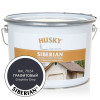 Краска для дерева HUSKY SIBERIAN акриловая полуматовая 9 кг Графитовый RAL 7024 (с натуральным воском)