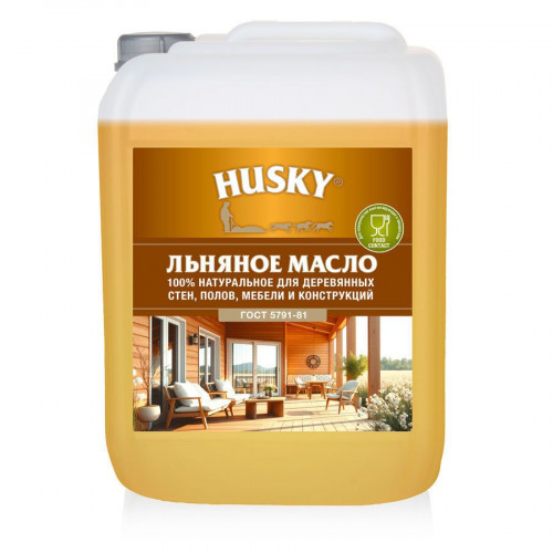 Льняное масло для дерева HUSKY 10 л