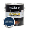 Грунт-эмаль по металлу 3 в 1 Husky Klondike молотковая цвет синий сапфир 2.5 кг