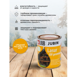 Лазурная пропитка для дерева JUB Lasur UV Premium бесцветный, 2.5 л