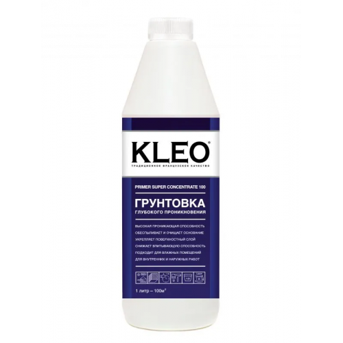Грунтовка глубокого проникновения KLEO PRIMER SUPER CONCENTRATE 100 1 кг