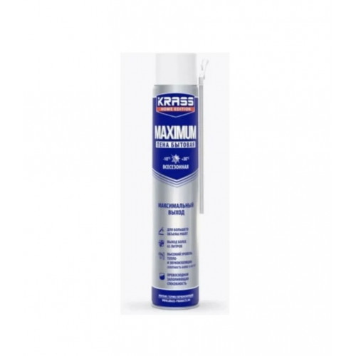 Пена монтажная KRASS Home Edition Maximum Всесезонная РБ 0.75 л