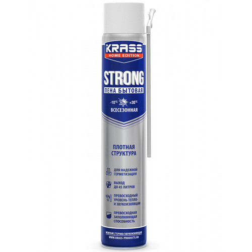 Пена монтажная KRASS Home Edition Strong Всесезонная РБ 0,7 л