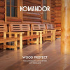 Антисептик лессирующий KOMANDOR WOOD PROTECT под колеровку 0.9 кг